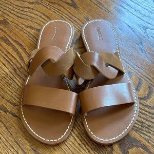 Soludos Brown Leather Sandals